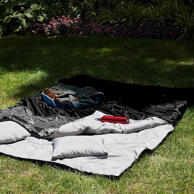 oaskys Double Sleeping Bag for Adults with 2 Pillows - Queen Size XL Waterproof Sleeping Bag for All Season Camping Hiking Backpacking 2 Person Sleeping Bags for Cold Weather & Warm