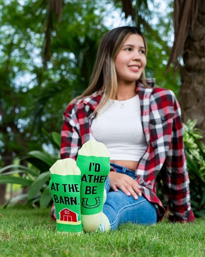 IRISGOD I'd Rather Be Funny Dress Socks for Men and Women Humor Joke Gifts