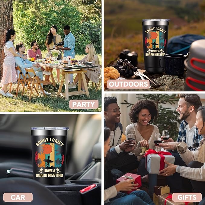 Surfing Gifts for Men Women - Christmas Birthday Gift Ideas for Surfing Lover - Surfings Accessories for Surfer Coworker - 20oz Surfings Tumbler