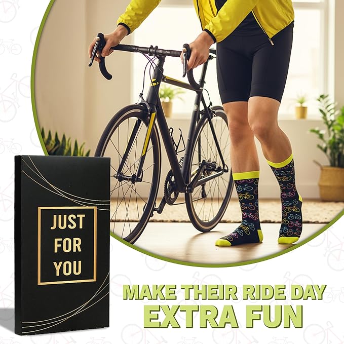 ZAGKOO Funny Sports Socks for Men, Women - Biking, Hiking, Skiing, Basketball, Pickleball, Disc Golf Socks - Christmas Gifts