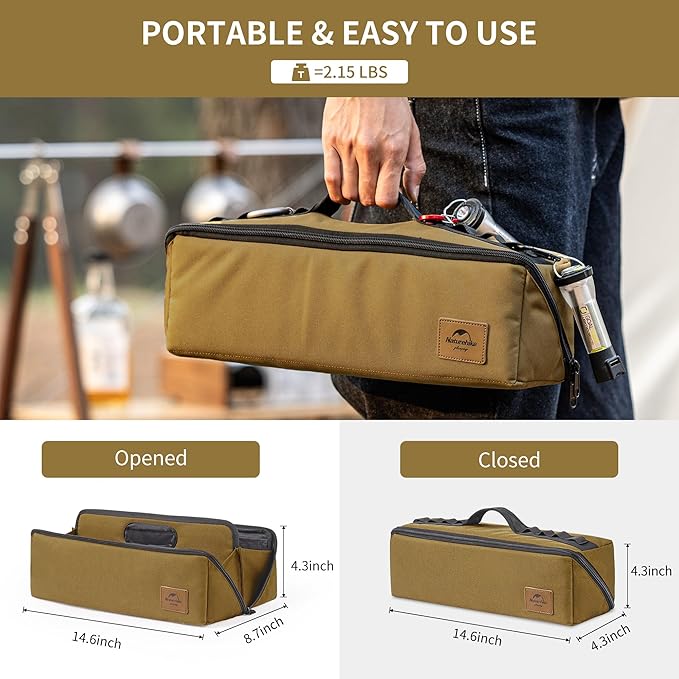 Naturehike Folding Tool Bag, Multifunctional Tool Storage Bag, Zippered Duffel Bag, Water Repellent Origanizer