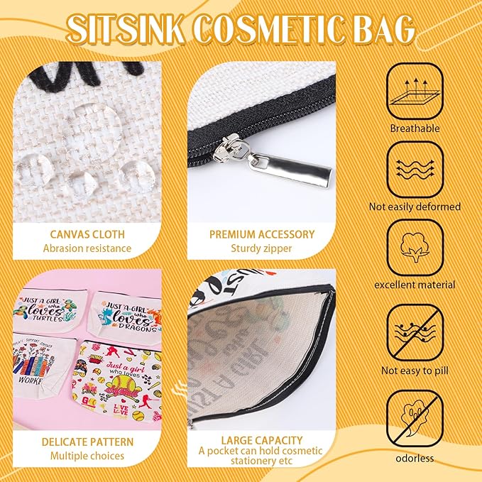 Sitsink Funny Sarcastic Gifts for Girls - Intersting Gifts for Girls Birthday. A Ray of Sarcastic Sunshine Every Single Day Makeup Bag, Cosmetic Bags Humor Sarcastic Gifts for Women Boss Coworker