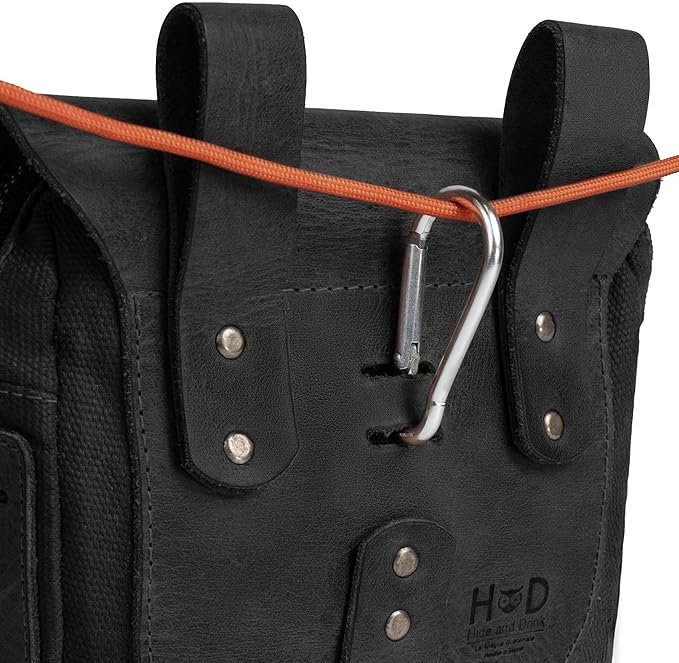 Hide & Drink, Survival Camping Pouch, Belt Loop, Rustic and Handy Tool Bag, Weather Resistant Outdoor Accessories, Traveling Essentials, Waxed Canvas, Handmade