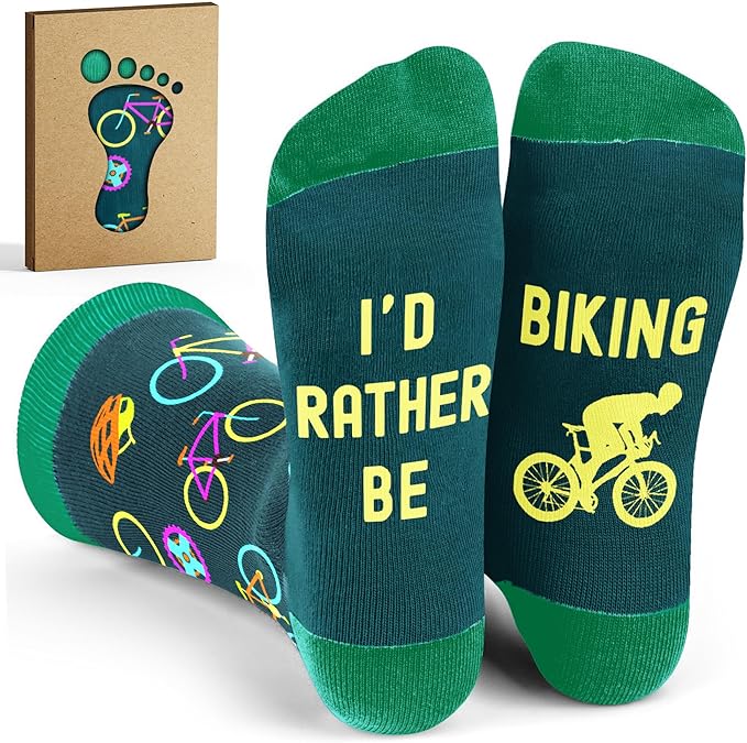 VICRAZY Hiking, Cycling, Camping Socks for Men, Women - Hiking, Bicycle, Camping, Bike Accessories, Stocking Stuffers