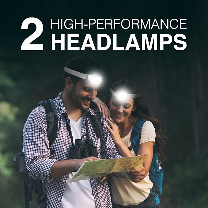 Energizer LED Headlamp PRO (4-Pack), IPX4 Water Resistant Headlamps, High-Performance Head Light for Outdoors, Camping, Running, Storm, Survival LED Light for Emergencies (Batteries Included)