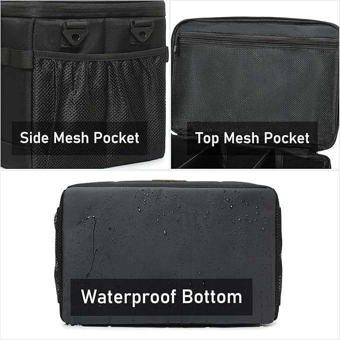 Tactical Camping Storage Bag 28L Tactical Utility Tote Bag Camping Cookware Organizer Trunk Organizer