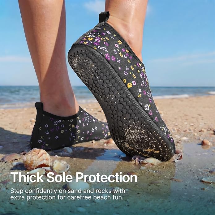 Water Shoes for Women Men Quick-Dry Aqua Socks Swim Beach Barefoot Yoga Exercise Wear Sport Accessories Pool Camping Must Haves Adult Youth Size