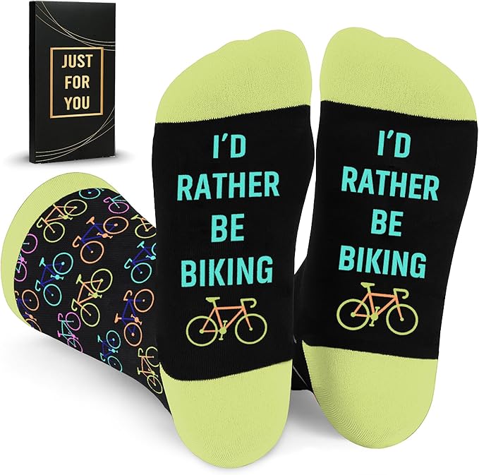 ZAGKOO Funny Sports Socks for Men, Women - Biking, Hiking, Skiing, Basketball, Pickleball, Disc Golf Socks - Christmas Gifts