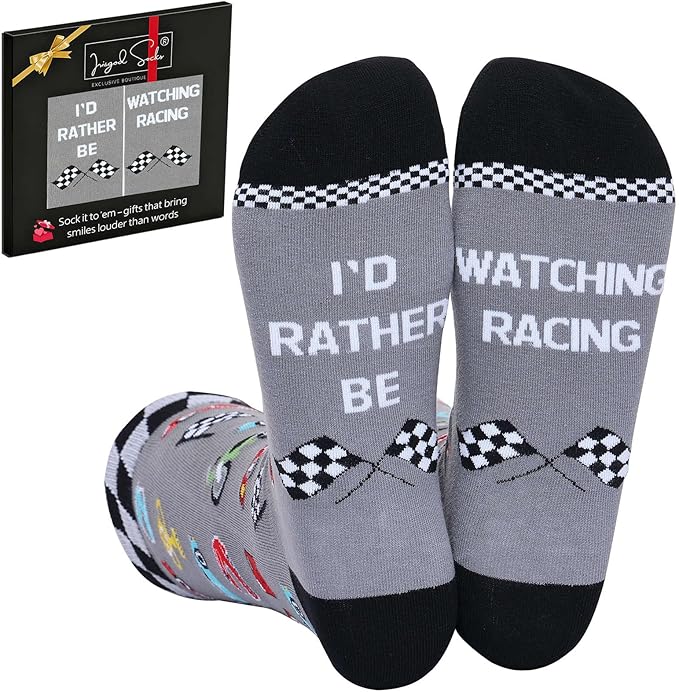 IRISGOD I'd Rather Be Funny Dress Socks for Men and Women Humor Joke Gifts