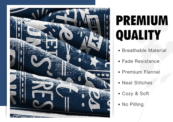 InnoBeta Camping Gifts for Women Men Lovers Throw Blanket, Happy Campers Decor Outdoor, RV Campsite Travel Hiking 40" x 50" - Camping Rules