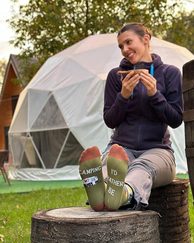 IRISGOD I'd Rather Be Funny Dress Socks for Men and Women Humor Joke Gifts
