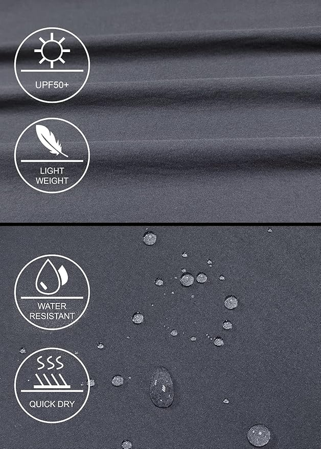 GymBrave Women's Hiking Cargo Pants Quick Dry Outdoor Camping Capris Water Resistant UPF 50 with Zipper Pockets