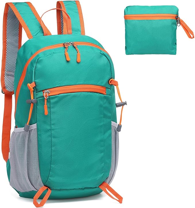 Hiking Daypack Packable, Camping Backpack Water Resistant Lightweight Polyester for Men Women Travel Outdoor