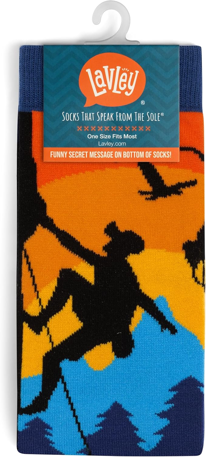 Lavley Outdoors Socks - Hiking and camping gifts for men and women - Great for nature lovers - Holiday or birthday gift
