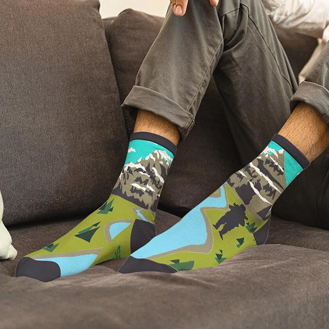 Book, Fishing, Hiking, Gamer, Camping, Pickle, Music, Foods, Ballerina, Bigfoot - Hobbies Socks for Women Men