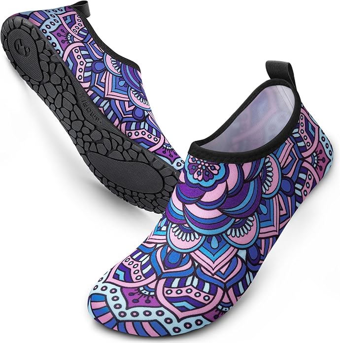 SIMARI Water Shoes Women Men Aqua Socks Beach Barefoot Quick Drying Aqua Aerobics Swim Pool Non Slip Outdoor Travel Essentials Surf River Lake Snorkeling Kayak Yoga Adult Youth