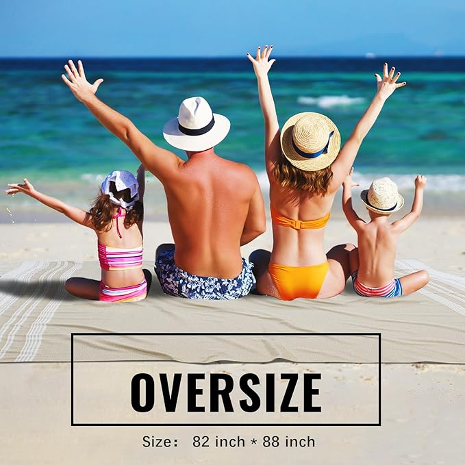 Genovega Large Throw Blanket Yoga Blanket Turkish Beach Towel Women Birthday 60th 50th 40th 30th Ideas Mother Day Grandma Nana Wife Sister Girlfriend Her Female Boss Teacher Father Husband Son