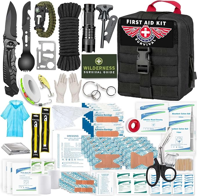 VEITORLD Gifts for Men Dad Husband Him Fathers Day, Survival Gear and Equipment 12 in 1, Survival Kits, Cool Unique Fishing Hunting Anniversary Birthday Gifts for Him Teen Boy Boyfriend Women