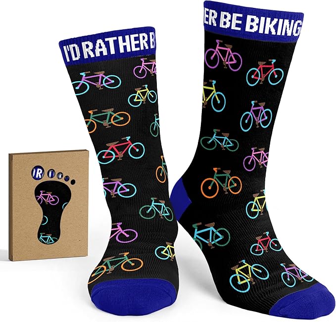 VICRAZY Hiking, Cycling, Camping Socks for Men, Women - Hiking, Bicycle, Camping, Bike Accessories, Stocking Stuffers