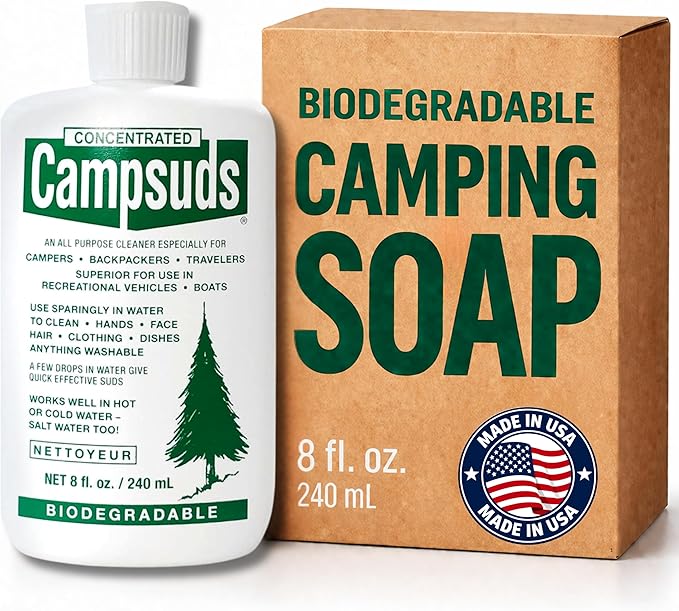 Sierra Dawn Outdoor Soap - Premium Biodegradable Camping & Backpacking Essential - All-Purpose Natural Soap for Dishes, Clothes & Personal Care