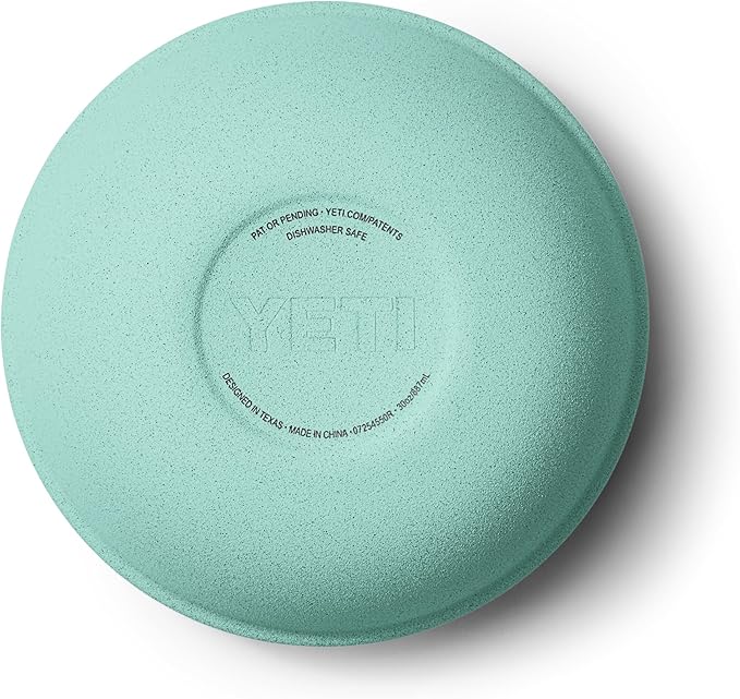 YETI Rambler Bowls, Vacuum Insulated, Stackable and Nestable Stainless Steel Bowl with Lid, 1 Quart, Sea Stone