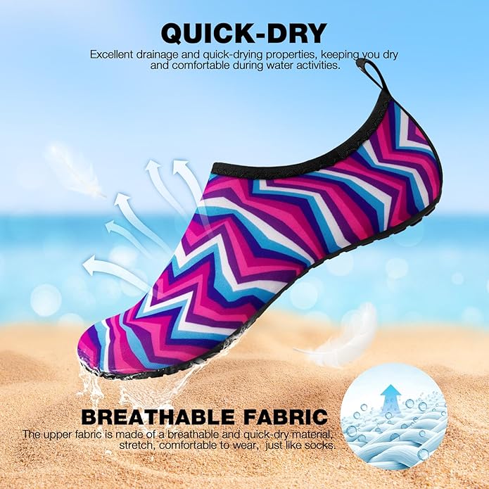 SIMARI Water Shoes Women Men Aqua Socks Beach Barefoot Quick Drying Aqua Aerobics Swim Pool Non Slip Outdoor Travel Essentials Surf River Lake Snorkeling Kayak Yoga Adult Youth