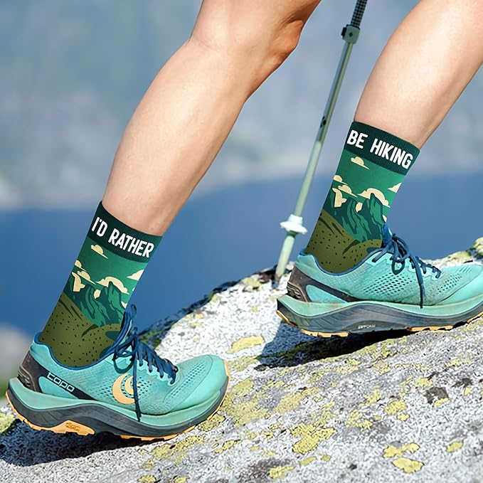 VICRAZY Hiking, Cycling, Camping Socks for Men, Women - Hiking, Bicycle, Camping, Bike Accessories, Stocking Stuffers