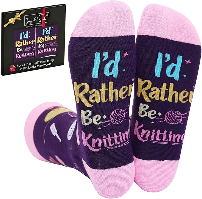 IRISGOD I'd Rather Be Funny Dress Socks for Men and Women Humor Joke Gifts