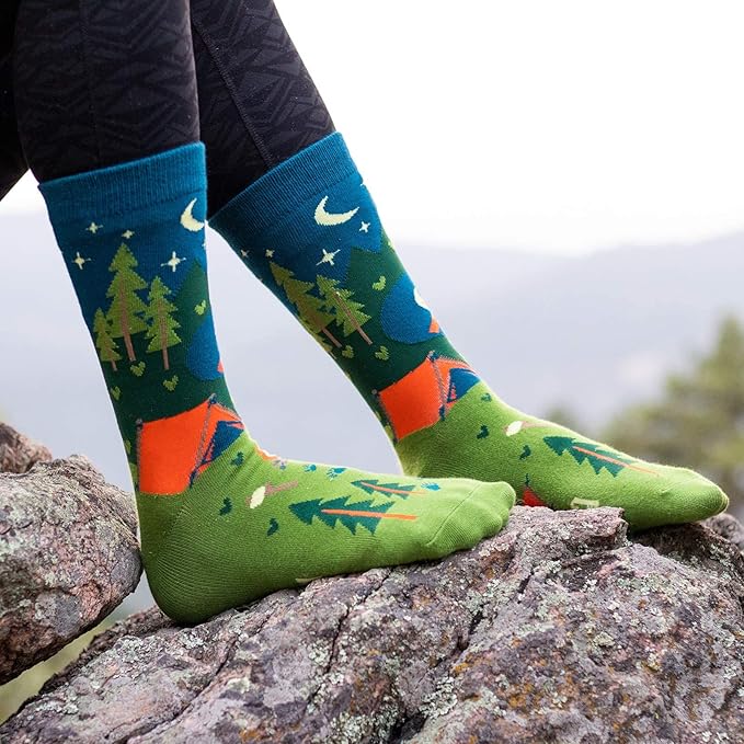 Lavley Outdoors Socks - Hiking and camping gifts for men and women - Great for nature lovers - Holiday or birthday gift