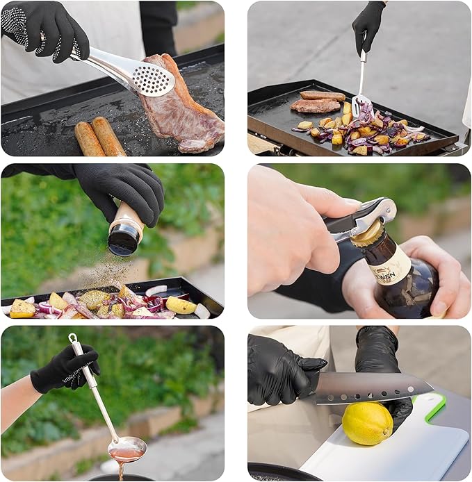 Portable Camping Utensil Set, 16 Piece Cookware Kit, Outdoor Cooking and Grilling Utensil Organizer Travel Set Perfect for Picnic, RV, Tailgating, Camping, Hiking, CT606