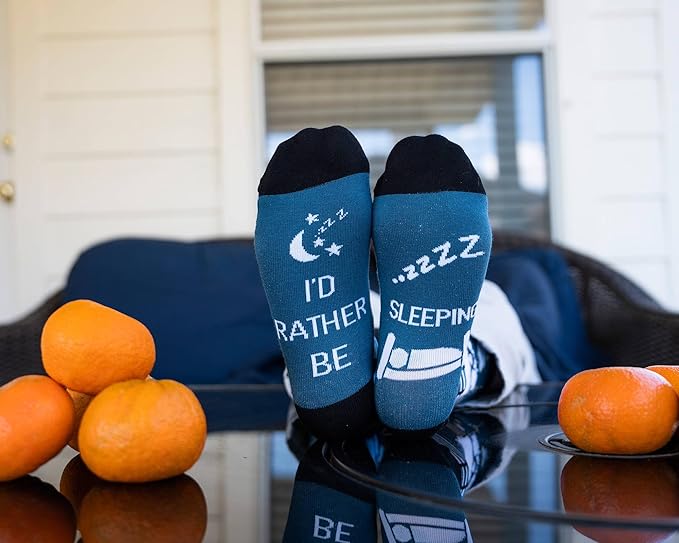 IRISGOD I'd Rather Be Funny Dress Socks for Men and Women Humor Joke Gifts