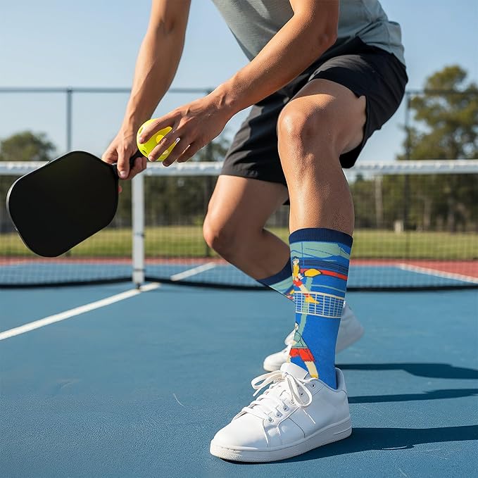 ZAGKOO Funny Sports Socks for Men, Women - Biking, Hiking, Skiing, Basketball, Pickleball, Disc Golf Socks - Christmas Gifts