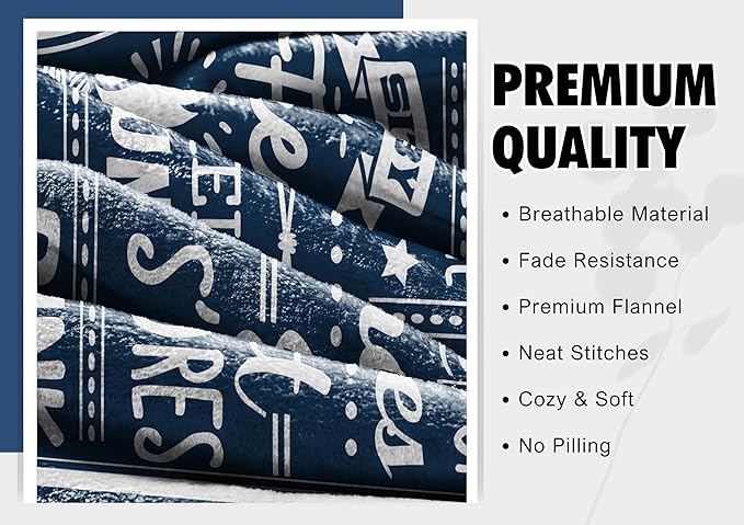 InnoBeta Camping Gifts for Women Men Lovers Throw Blanket, Happy Campers Decor Outdoor, RV Campsite Travel Hiking 50" x 65" - Camping Rules