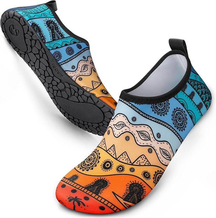 SIMARI Water Shoes Women Men Aqua Socks Beach Barefoot Quick Drying Aqua Aerobics Swim Pool Non Slip Outdoor Travel Essentials Surf River Lake Snorkeling Kayak Yoga Adult Youth