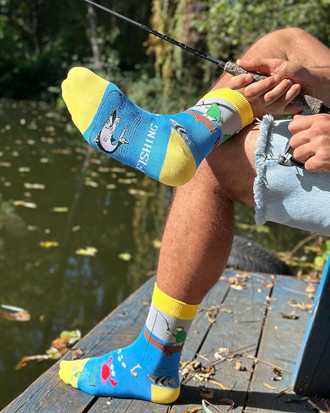 IRISGOD I'd Rather Be Funny Dress Socks for Men and Women Humor Joke Gifts