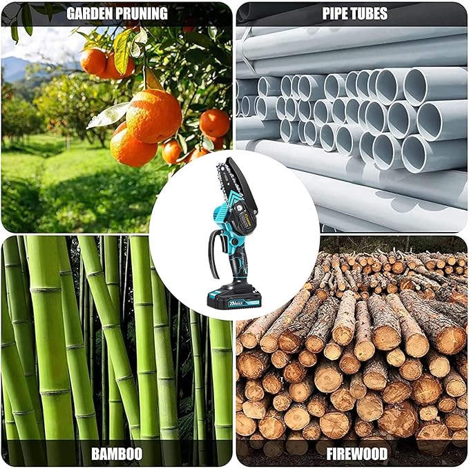 Saker Mini Chainsaw,Portable Electric Chainsaws Cordless,Small Handheld Chain Saw Pruning Shears Chain Saws for Tree Branches,Gifts for for Men Husband Women,Courtyard and Garden