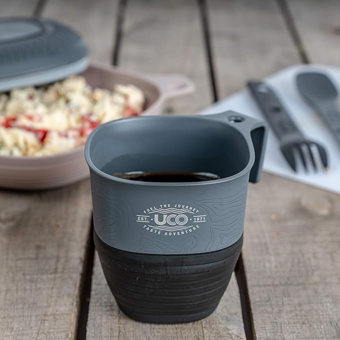 UCO Camping Mess Kit with Bowl, Plate, Collapsible Cup, and Switch Camping Spork