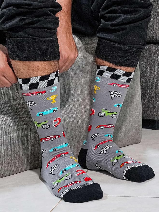 IRISGOD I'd Rather Be Funny Dress Socks for Men and Women Humor Joke Gifts