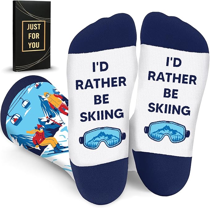 ZAGKOO Funny Sports Socks for Men, Women - Biking, Hiking, Skiing, Basketball, Pickleball, Disc Golf Socks - Christmas Gifts