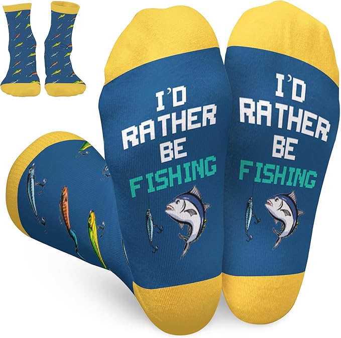 Book, Fishing, Hiking, Gamer, Camping, Pickle, Music, Foods, Ballerina, Bigfoot - Hobbies Socks for Women Men