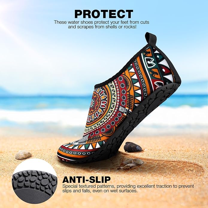 SIMARI Water Shoes Women Men Aqua Socks Beach Barefoot Quick Drying Aqua Aerobics Swim Pool Non Slip Outdoor Travel Essentials Surf River Lake Snorkeling Kayak Yoga Adult Youth