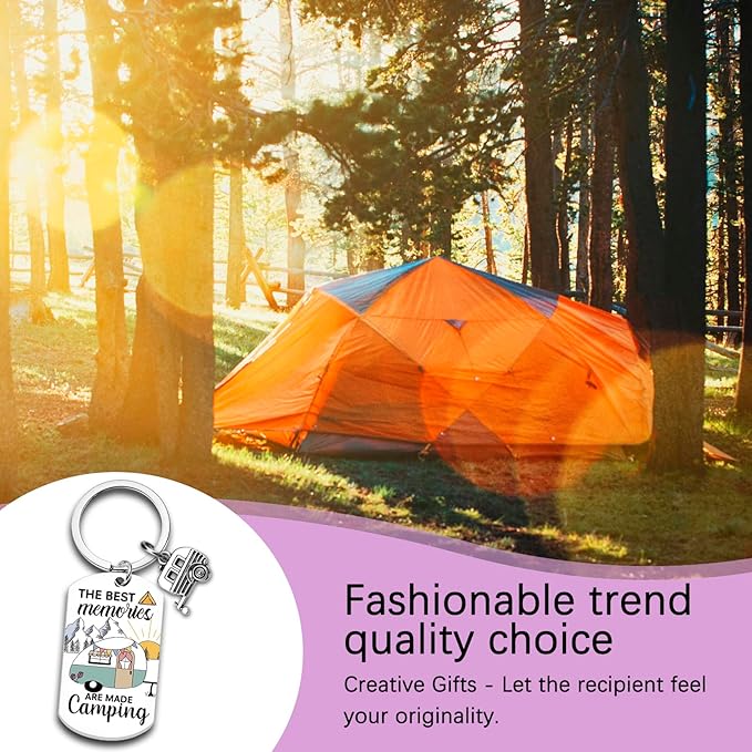 Camping Gifts For Women Men Camping Accessories For Rv Owners Sister Bestie Friend Camp Essentials Keychain Gifts For Campers