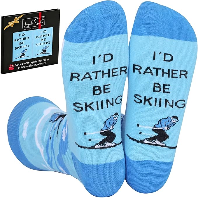 IRISGOD I'd Rather Be Funny Dress Socks for Men and Women Humor Joke Gifts