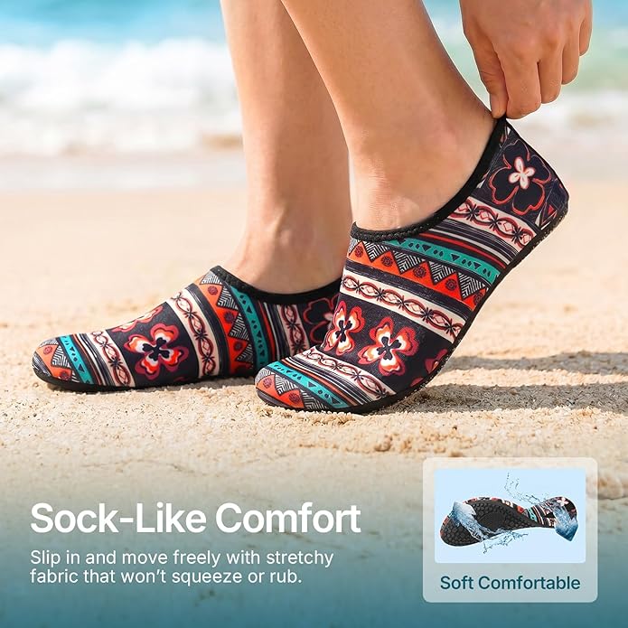 Water Shoes for Women Men Quick-Dry Aqua Socks Swim Beach Barefoot Yoga Exercise Wear Sport Accessories Pool Camping Must Haves Adult Youth Size