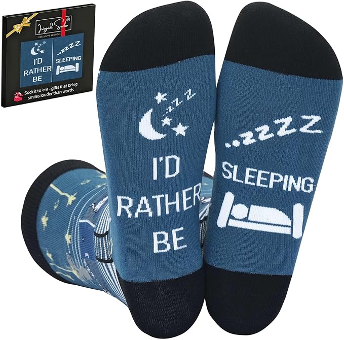 IRISGOD I'd Rather Be Funny Dress Socks for Men and Women Humor Joke Gifts