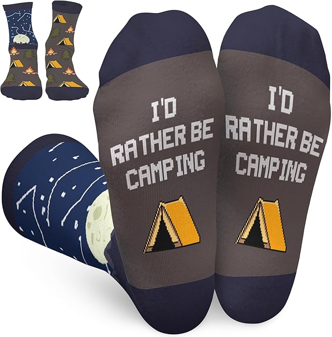 Book, Fishing, Hiking, Gamer, Camping, Pickle, Music, Foods, Ballerina, Bigfoot - Hobbies Socks for Women Men