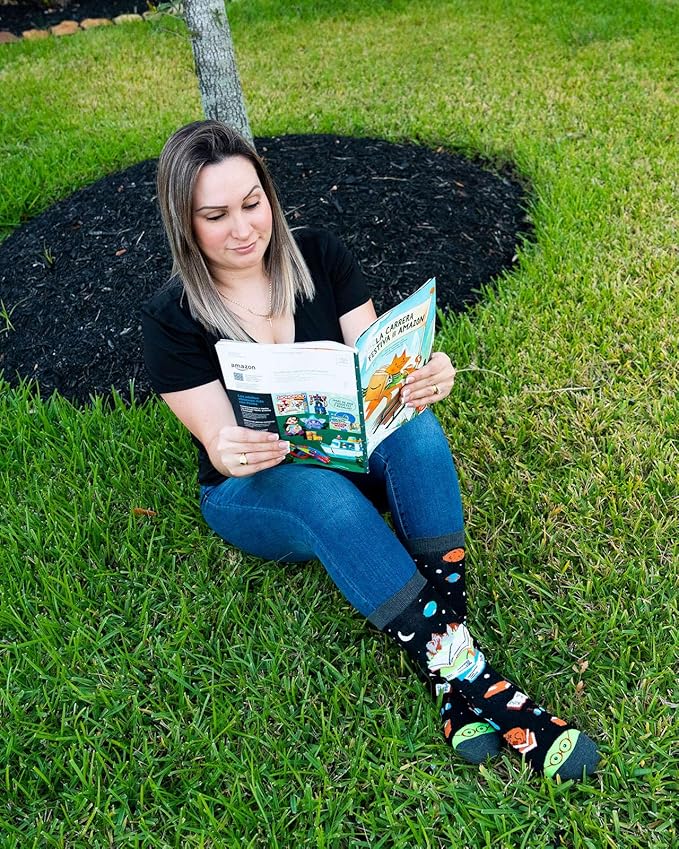 IRISGOD I'd Rather Be Funny Dress Socks for Men and Women Humor Joke Gifts