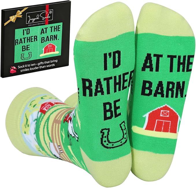 IRISGOD I'd Rather Be Funny Dress Socks for Men and Women Humor Joke Gifts