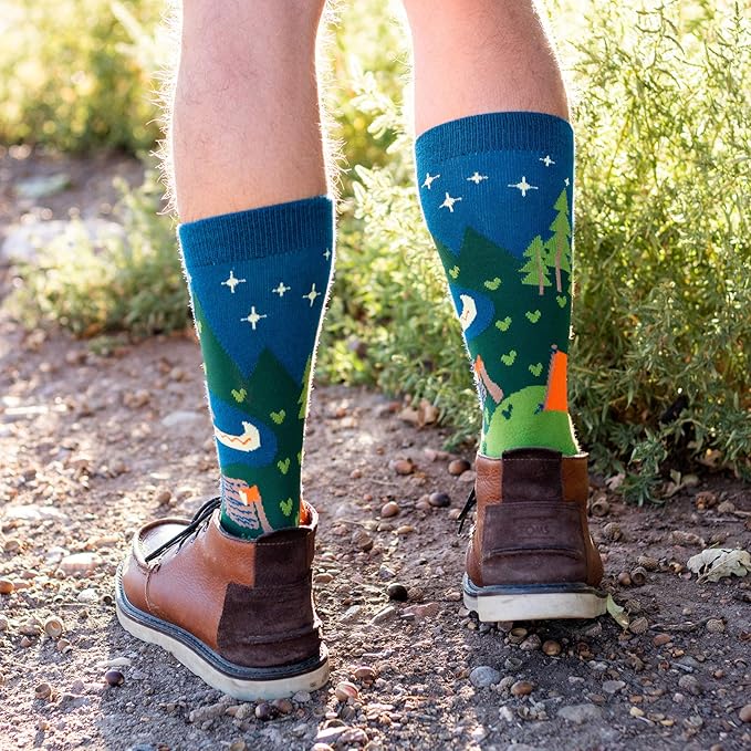Lavley Outdoors Socks - Hiking and camping gifts for men and women - Great for nature lovers - Holiday or birthday gift