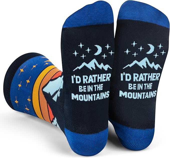 Lavley Outdoors Socks - Hiking and camping gifts for men and women - Great for nature lovers - Holiday or birthday gift